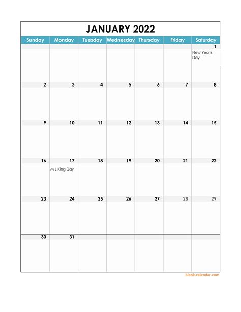 2022 Calendar With Holidays Usa Excel Printable Form Templates And