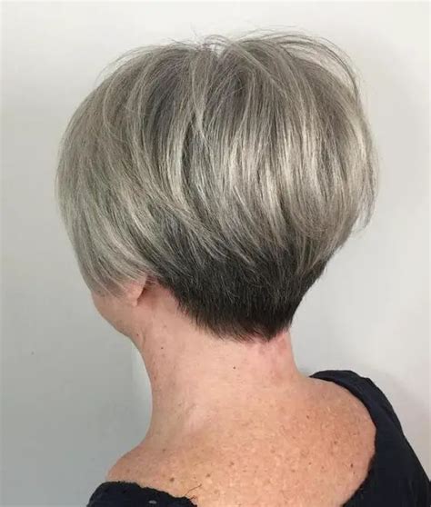 Classic Short Wedge Hairstyle For Women Over 60