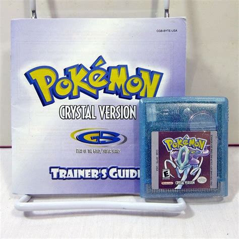 Pokémon Crystal Version Nintendo Game Boy Color 2001 Cartridge