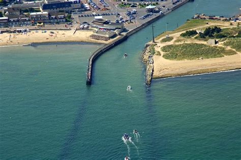 Courseulles Sea Inlet In Courseulles On The Sea Low Normandy France