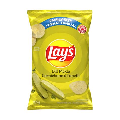 Lays Dill Pickle Potato Chips 235g82 Oz Bag Keenan