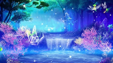 Beautiful Purple And Blue Forest In Dream Photographyandvideo Background