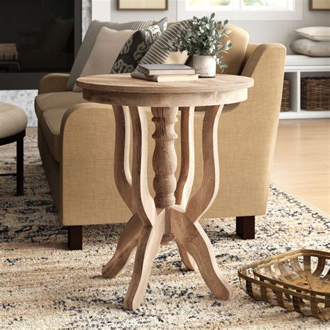 Pedestal end table it is an end table that has got an espresso finish, round top and classic design. Solid Wood Pedestal End Table | Pedestal table, Wood ...