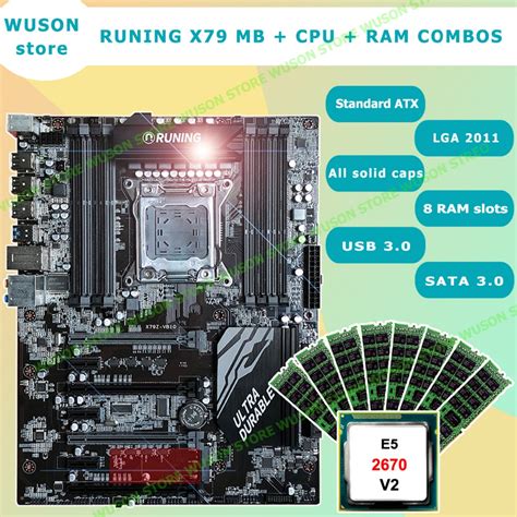 Runing Super X79 Gaming Motherboard Set Support Max 816g 1866 Memory