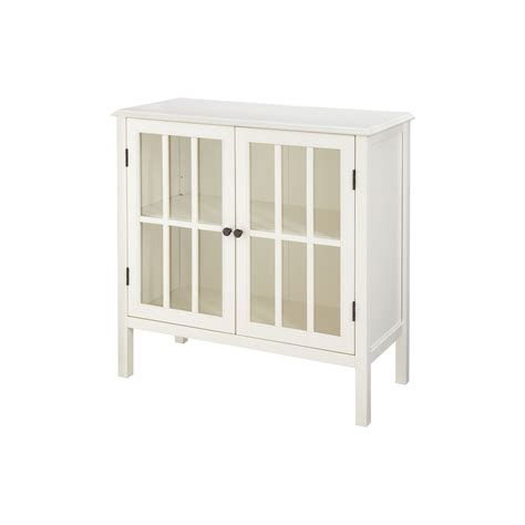 Accent cabinet by threshold from target originally $149, excellent used condition deep chestnut color, two shelves glass cabinet with interlocking pane pattern used to store fine china, no longer have room earlier version of this cabinet currently at target (same dimensions) Windham 2 Door Accent Cabinet - Shell (White) - Threshold ...