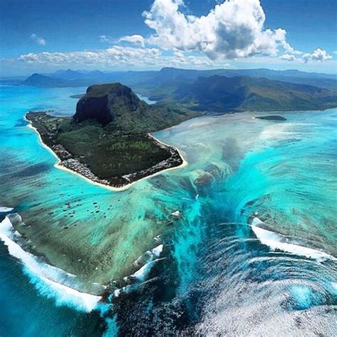 Underwater Waterfall Mauritius Beautiful Places To Travel Cool Places