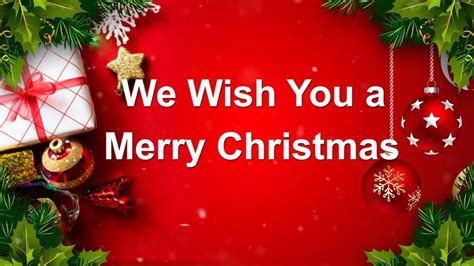 We Wish You A Merry Christmas With Lyrics Best Sing Along Christmas