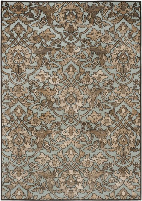 Saint-Michel Floral Teal/Brown/Beige Area Rug | Oriental area rugs, Area rugs, Floral area rugs