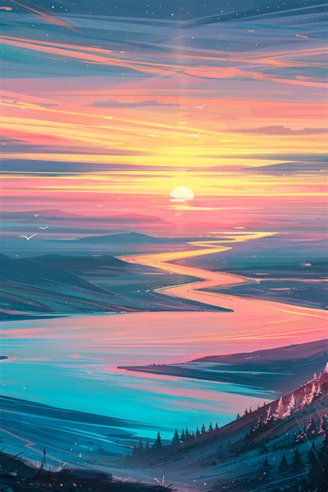 640x960 Resolution Sunrise Landscape Iphone 4 Iphone 4s Wallpaper
