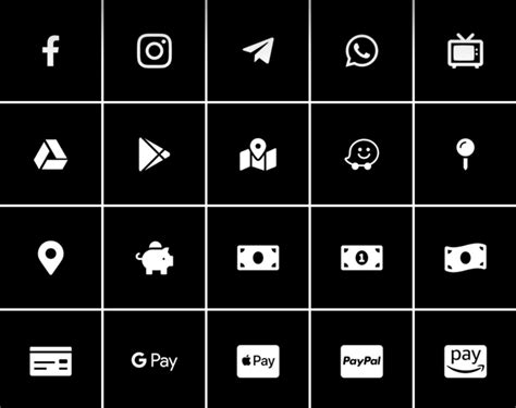 Minimalistic Black Icon Pack