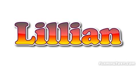 Lillian Logo Free Name Design Tool From Flaming Text
