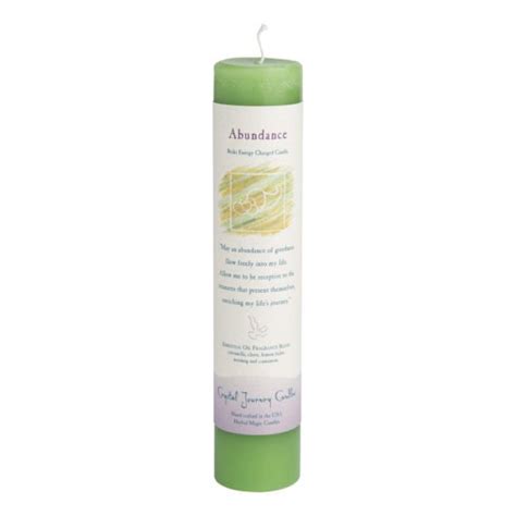 Abundance Reiki Charged Intention Pillar Candle Mystery Arts Online Store