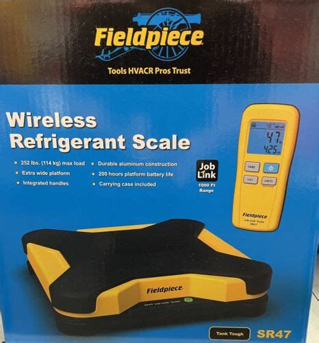 Fieldpiece Sr47 Wireless Refrigerant Scale With Remote 872641005054 Ebay