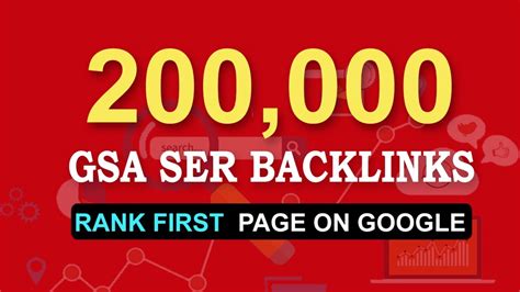 200000 High Quality Gsa Verified Backlinks Seo