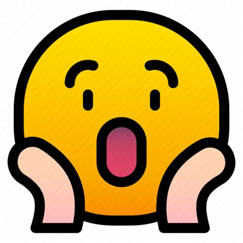Emoticon Emoticons Feelings Mood Wow Surprised Shocked Icon