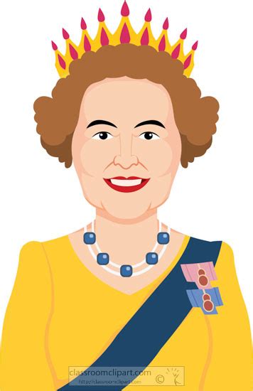 Clip art picture of a queen. Europe Clipart - queen-elizabeth-england-wearing-crown ...