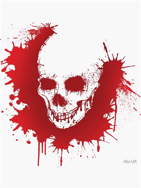 Blood Splatter Skull Gothic Scary Skull Art Blood Art Skull