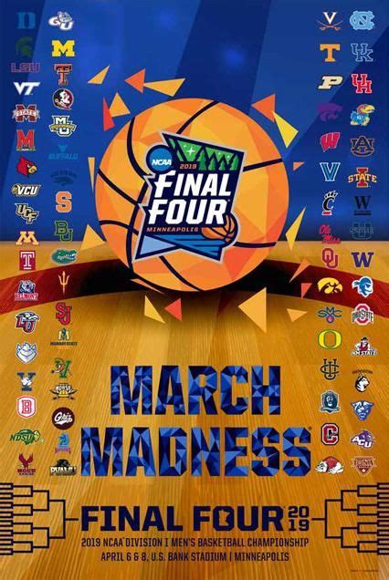 Ncaa March Madness 2019 Mens Basketball Championships Official Poster