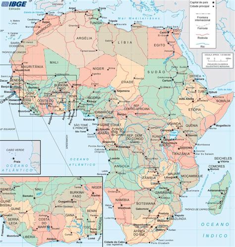 Mapa Da Africa Regioes