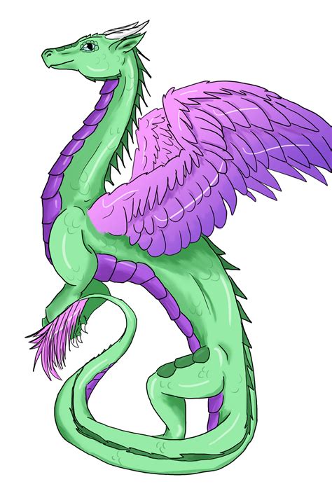 Green And Pink Dragon By Icypheonix On Deviantart