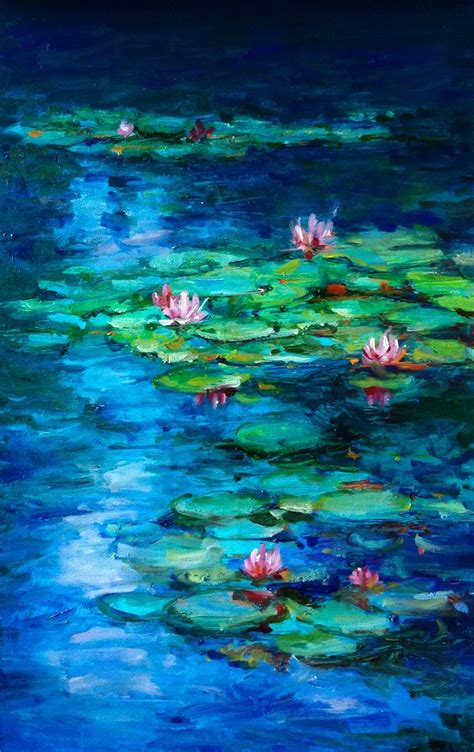 Water Lilies By Jingyuzhang Water Lilies Painting Painting Art