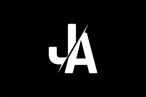 Monogram Ja Logo Design Gráfico Por Greenlines Studios · Creative Fabrica