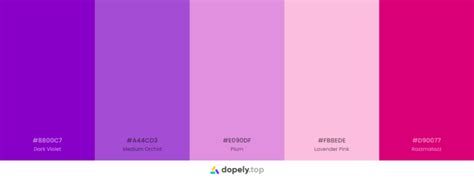 15 Purple Color Palette Inspirations With Names And Hex Codes Inside