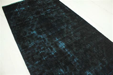 Schwarzer teppich problem / abkleben funktioniert nicht. Vintage Teppich Blau Schwarz in 250x130cm (1001-3148) bei ...