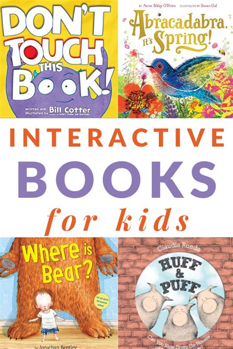 Books That Engage Kids To The Max Interactive Books For Kids Books