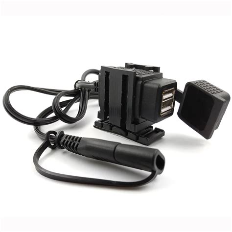 Sae To Usb Cable Adapter A Waterproof Motorcycle Dual Usb Charger Kit Dual Port Power Socket