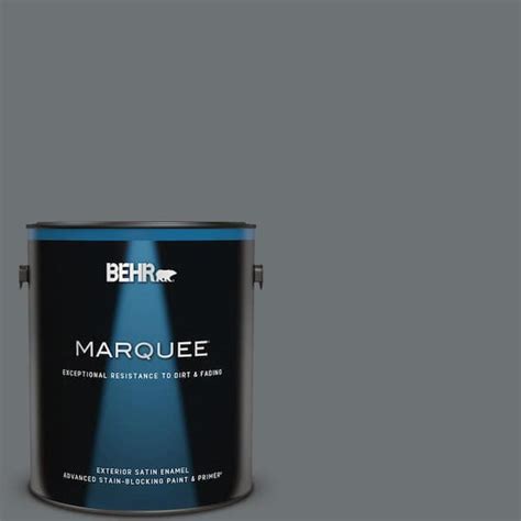 Behr Marquee 1 Gal Mq5 28 Dawn Gray Satin Enamel Exterior Paint