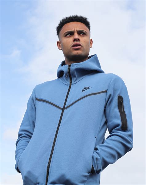 Nike Mens Tech Fleece Hoodie Blue Life Style Sports Ie