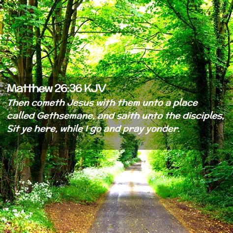 Matthew 2636 Kjv Then Cometh Jesus With Them Unto A Place Called