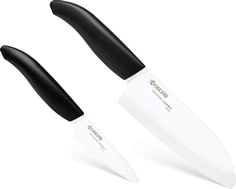 Kyocera White Blade T Set With Santoku And Paring Knife White
