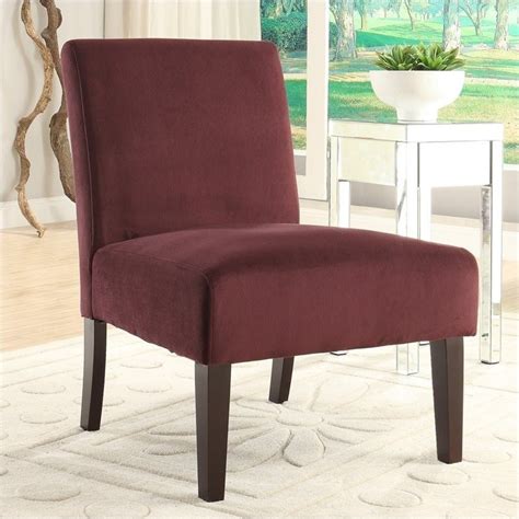 Nikkeby adds a joyful pop of colour. Laguna Armless Accent Chair in Velvet - Walmart.com ...