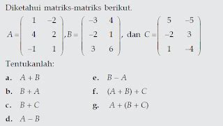 Contoh soal dan jawaban matematika ekonomi 2. contoh soal dan pembahasan Matriks ~ matematika_anang