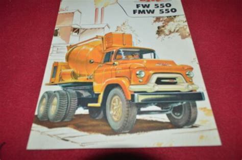 Gmc Fw 550 Fmw 550 Truck For 1956 Brochure Fcca Ebay