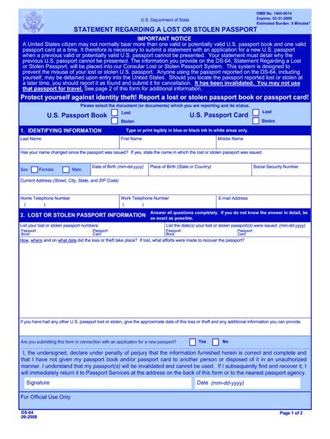 2008 Form Ds 64 Fill Online Printable Fillable Blank Pdffiller