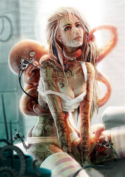 Tentacle Art Fantasy Art Women Sexy Art