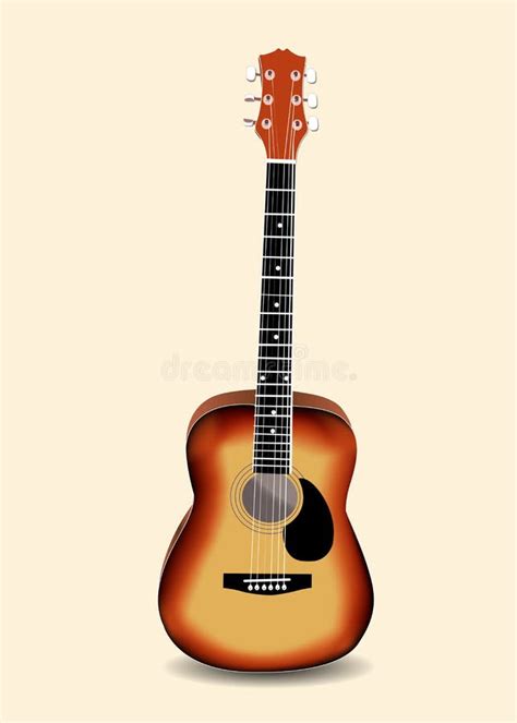 Acoustic Guitar Illustration Stock Illustration Illustration Of