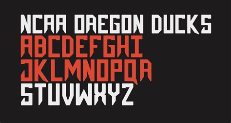 Ncaa Oregon Ducks Autzen Free Font What Font Is