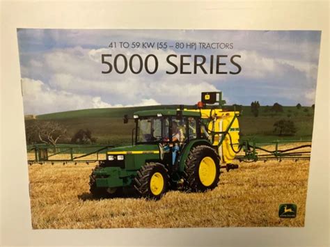 John Deere 5000 Series Tractor Sales Brochure 7 Pages Very Good