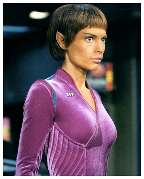 The Women Of Star Trek Tv Series Enterprise Actres Jolene Blalock Who Played Tpol Star
