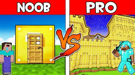 Minecraft Noob Vs Pro Noob Built Lucky Block House In Minecraft