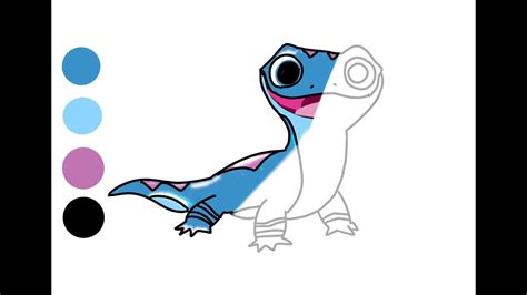 First choose a color, you can see from the brush which color you have chosen. Frozen 2 Fire Salamander Coloring Pages - colouring mermaid