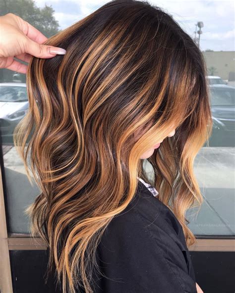 Looks With Caramel Highlights On Brown Hair For Hair Color