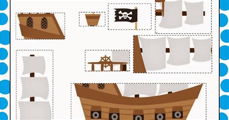Simply Kids Learning: Pirate Ship Cut and Stick Activity- Free teaching