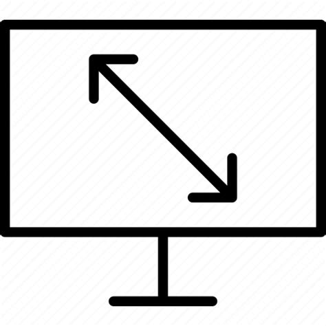 Computer Dimensions Screen Size Icon