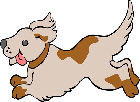 Puppy Happy Running Free Vector Graphic On Pixabay