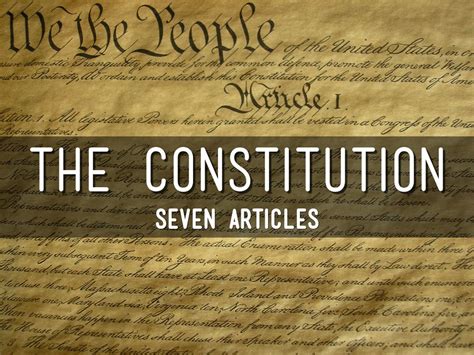 Articles Of The Constitution By Jvega223